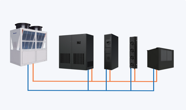 60.2kw VRM Fluoride Pump Multi Connected Data Center Cooling Long Distance Air Supply Long Distance Air Supply