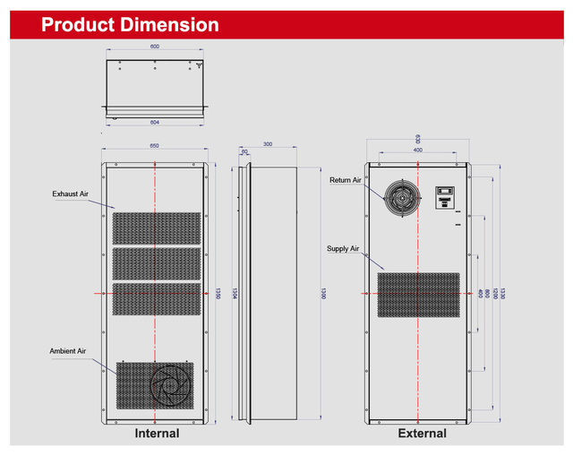UL-5000W-Outdoor Cabinet Industrial Air-cooled Air Conditioner - CTC050AS